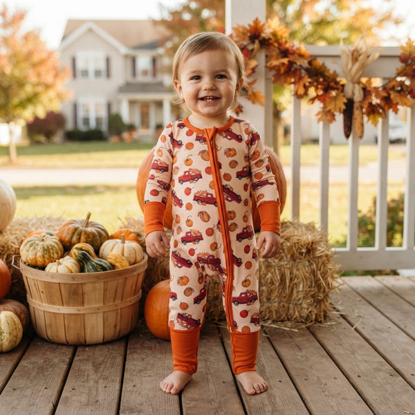RTS LR3234 baby clothes halloween food print long sleeve romper