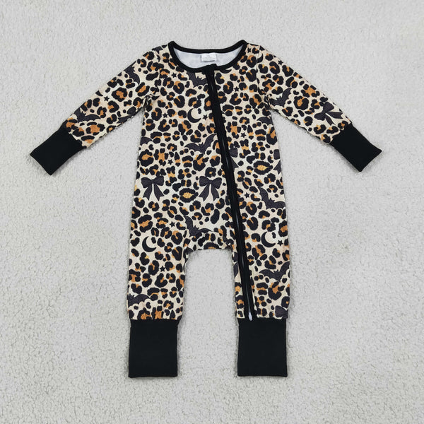 RTS LR3242 baby clothes leopard print long sleeve romper