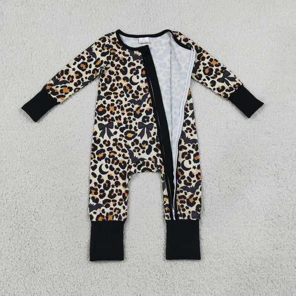 RTS LR3242 baby clothes leopard print long sleeve romper