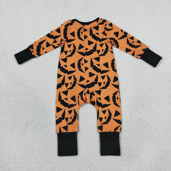 RTS LR3243 baby Halloween clothes ghost embroidery long sleeve romper