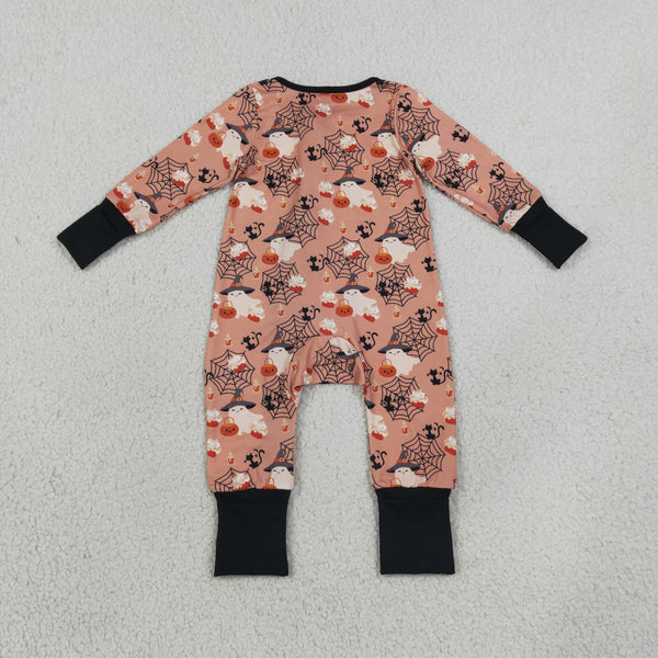 RTS Matching clothing family halloween ghost spider pumpkin print kid long sleeve shirt romper fall clothing-2026.9.19