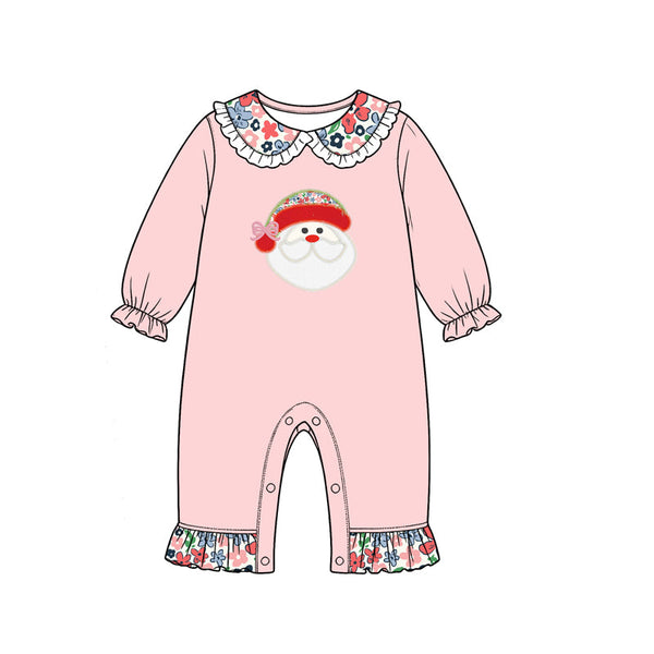 Preorder MOQ 5 pcs Each Style Christmas Santa Flower Kids Matching Clothes-2026.8.17