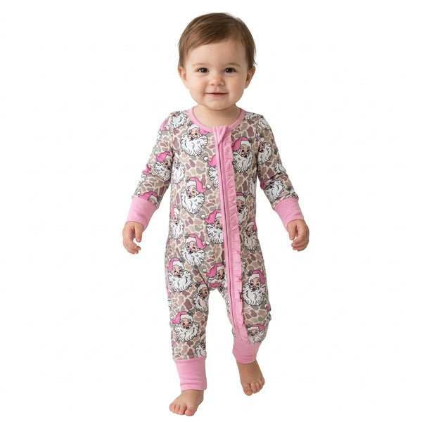 RTS LR3305 baby clothes christmas character print long sleeve romper
