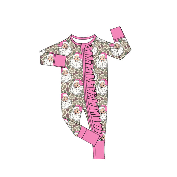 Preorder MOQ 5 pcs Each Style Christmas Santa Camo Pajamas Kids Matching Clothes-2026.8.19