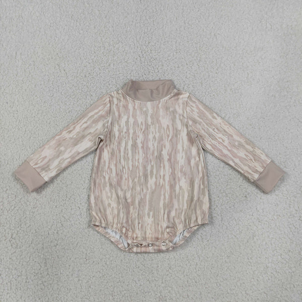 RTS LR3306 baby girl clothes solid print long sleeve yoga athletic romper