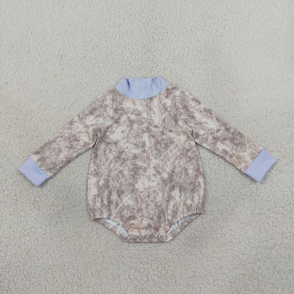 RTS LR3307 baby clothes tie dye print long sleeve yoga bodysuit