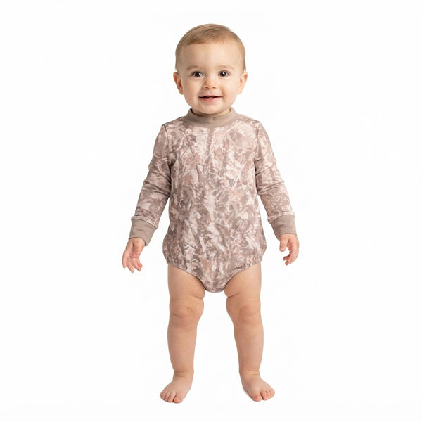 RTS LR3308 baby girl clothes camo print long sleeve romper