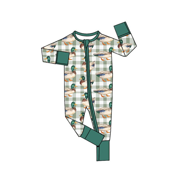 Preorder MOQ 5 pcs Each Style Mallard Ducks Plaid Kids Matching Clothes-2026.8.26