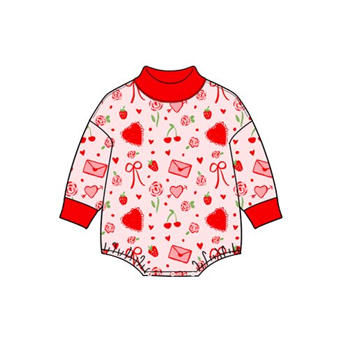Preorder MOQ 5 pcs Each Style Valentine's Love Baby Girls Romper Kids Matching Clothes-2026.8.27