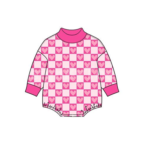 Preorder MOQ 5 pcs Each Style Valentine's Love Baby Girls Romper Kids Matching Clothes-2026.8.27