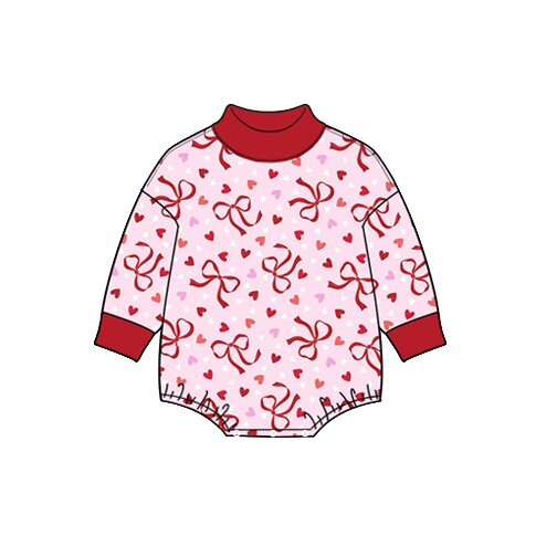 Preorder MOQ 5 pcs Each Style Valentine's Love Baby Girls Romper Kids Matching Clothes-2026.8.27