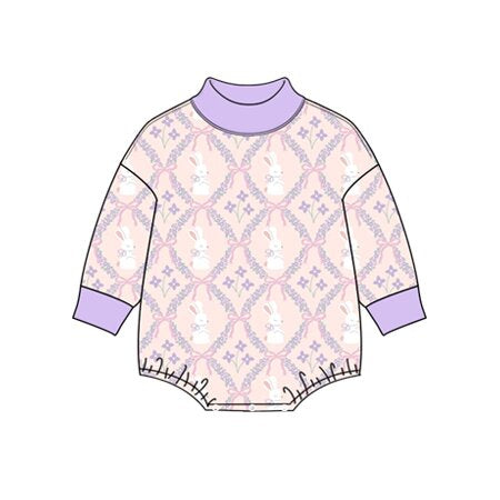 Preorder MOQ 5 pcs Each Style Easter Bunny Baby Girls Romper Kids Matching Clothes-2026.8.27