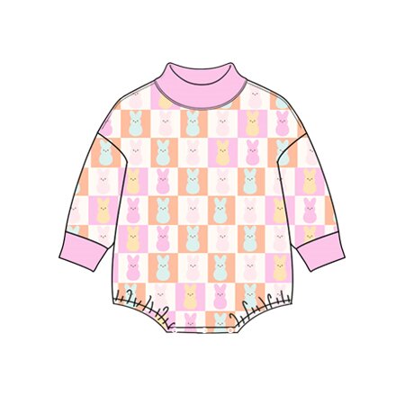 Preorder MOQ 5 pcs Each Style Easter Bunny Baby Girls Romper Kids Matching Clothes-2026.8.27