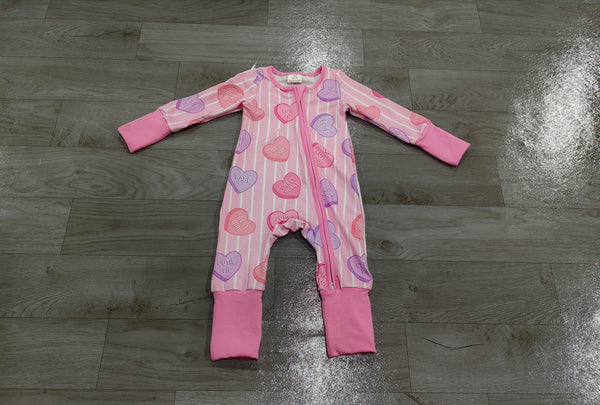 Preorder No MOQ Each Style Valentine's Love Stripe Pink Purple Kids Matching Clothes-real pic 2026.9.11