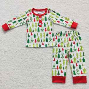 BLP0312 RTS baby boy clothes boy christmas pajamas set