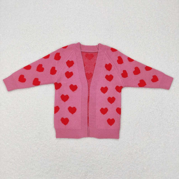 pre-order GT0372 toddler girl clothes heart girl valentiens day sweater coat