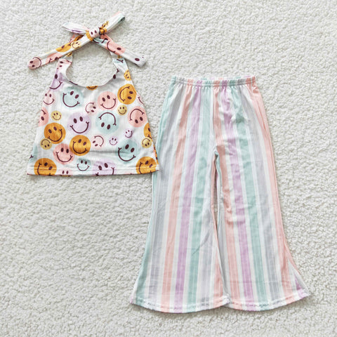 GSPO0580 baby girl clothes smile toddle girl spring outfit