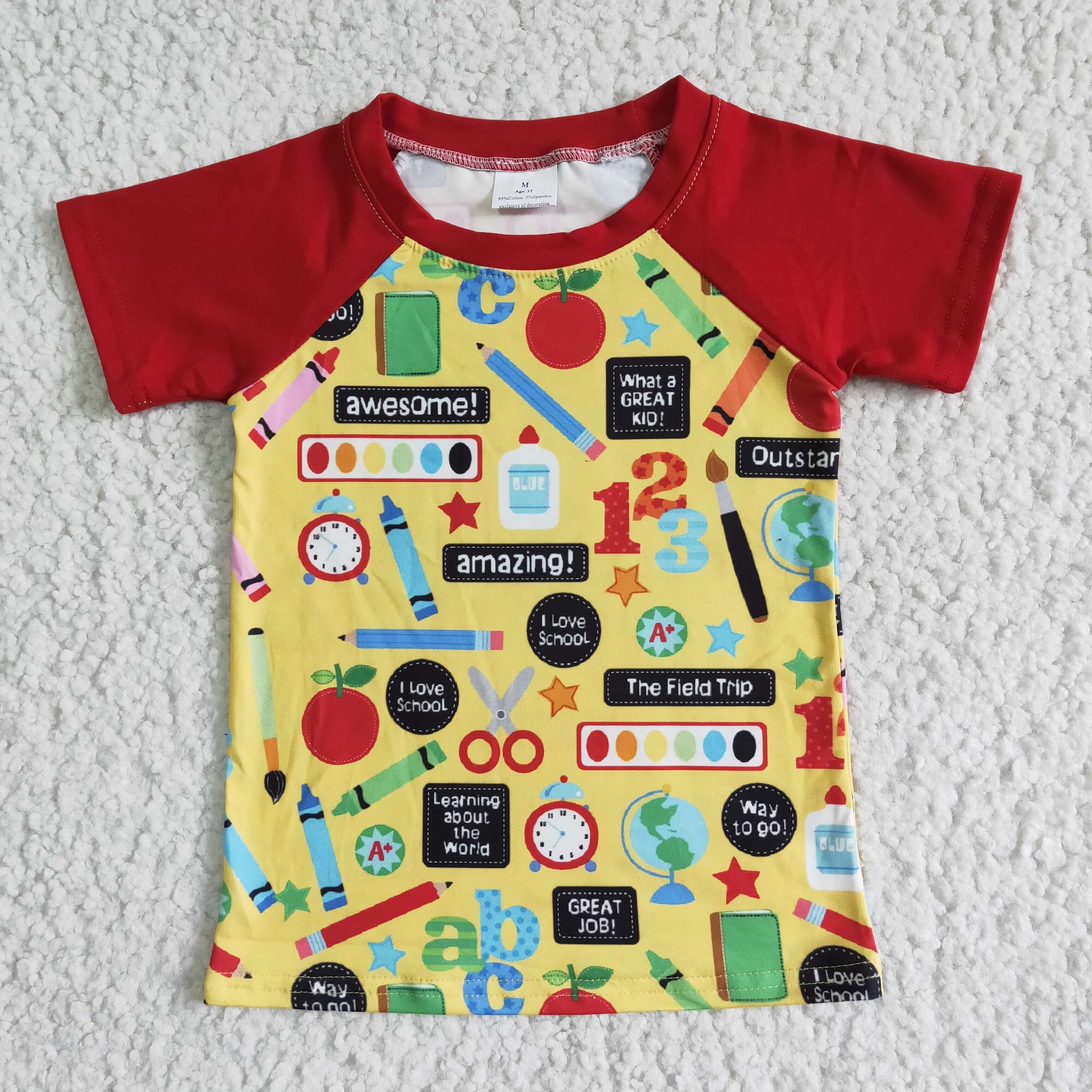 boy clothing back to school short sleeve summer tshirt