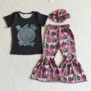 kids clothes black short sleeve fall spring set-promotion 2024.6.8 $5.5