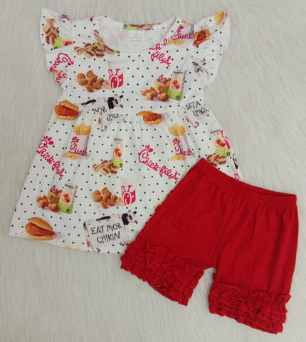 A7-22 toddler girl clothes summer shorts set-promotion 2024.3.23 $5.5