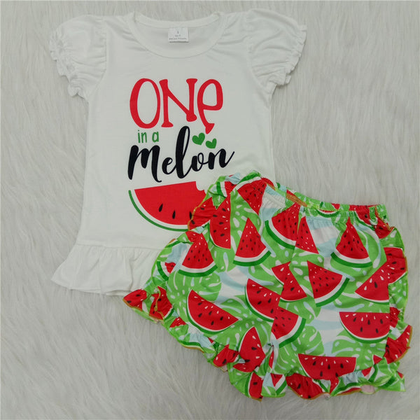 A5-22 kids clothes girls shots set watermelon summer outfit-promotion 2024.3.2 $5.5