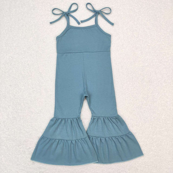 SR0717 kids clothes girls blue girl summer jumpsuit baby summer clothes