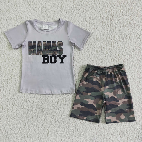 BSSO0049 RTS kids clothing boy summer mama's boy set-promotion 2024.4.5 $5.5