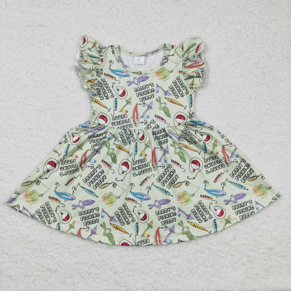 GSD0155 baby girl clothes fishing summer dress-promotion 6.1 $5.5