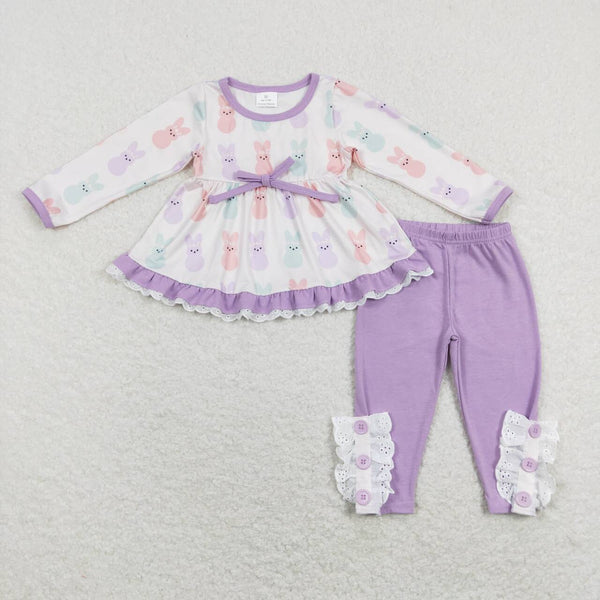 GLP1078 baby girl clothe bunny girl easter outfit toddler easter clothing set