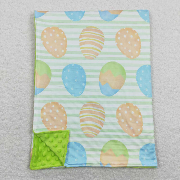 BL0102 baby newborn egg minky blanket easter blanket
