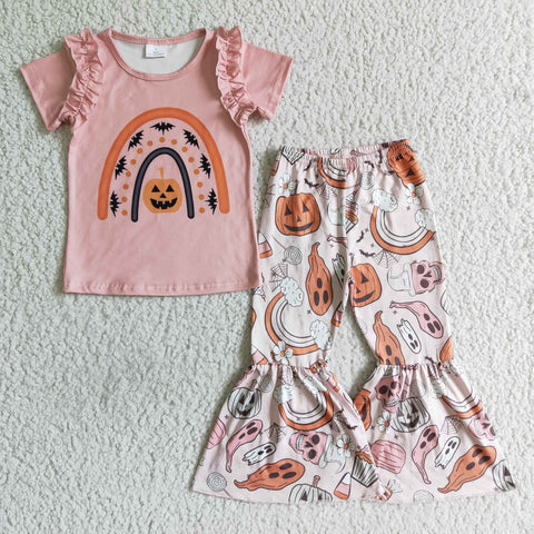 GSPO0098 girl halloween short sleeve set