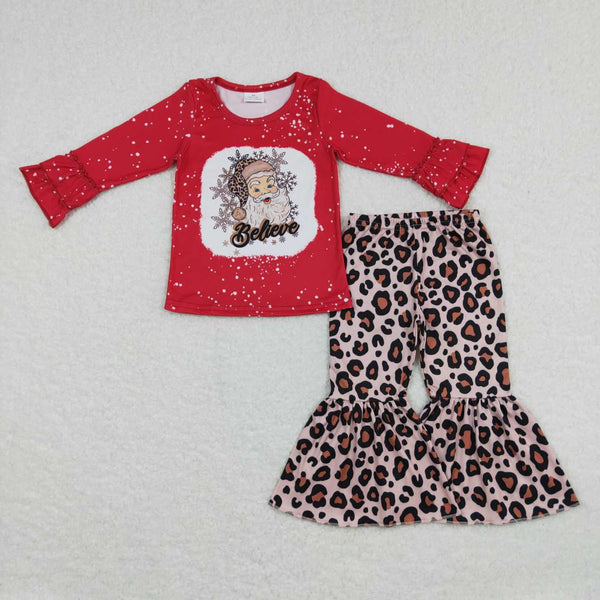 GLP0862 toddler girl clothes santa claus girl christmas outfit