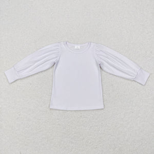 GT0370 RTS baby girl clothes white girl winter top