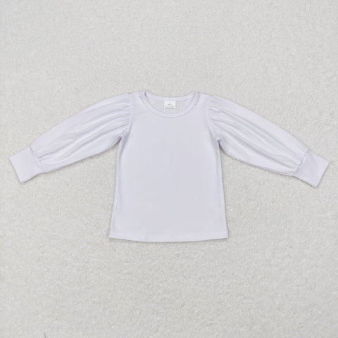 GT0370 RTS baby girl clothes white girl winter top