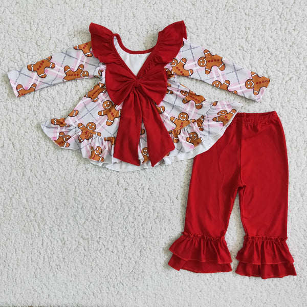 6 B8-5 baby girl clothes red cartoon winter christmas outfits-promotion 2023.12.2