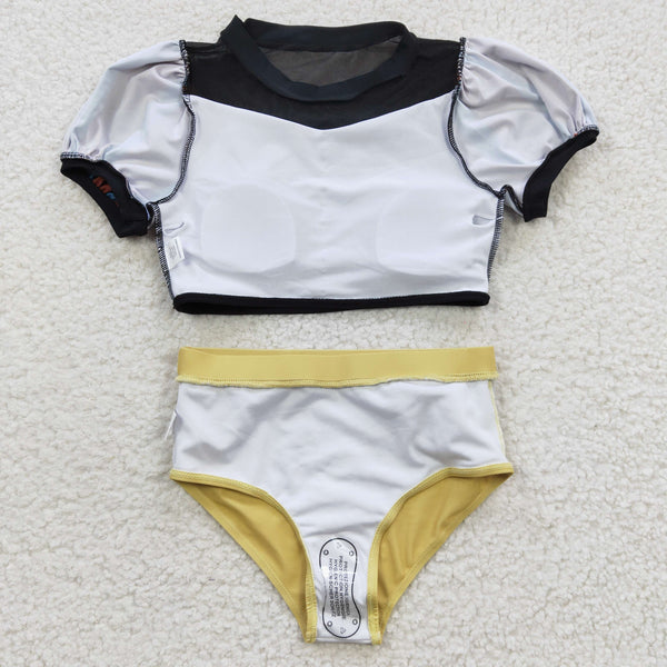 S0131 baby girl clothes princess swimsuit swimwear