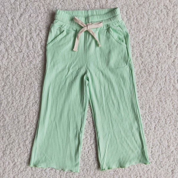 girl spring cotton colorful long pants