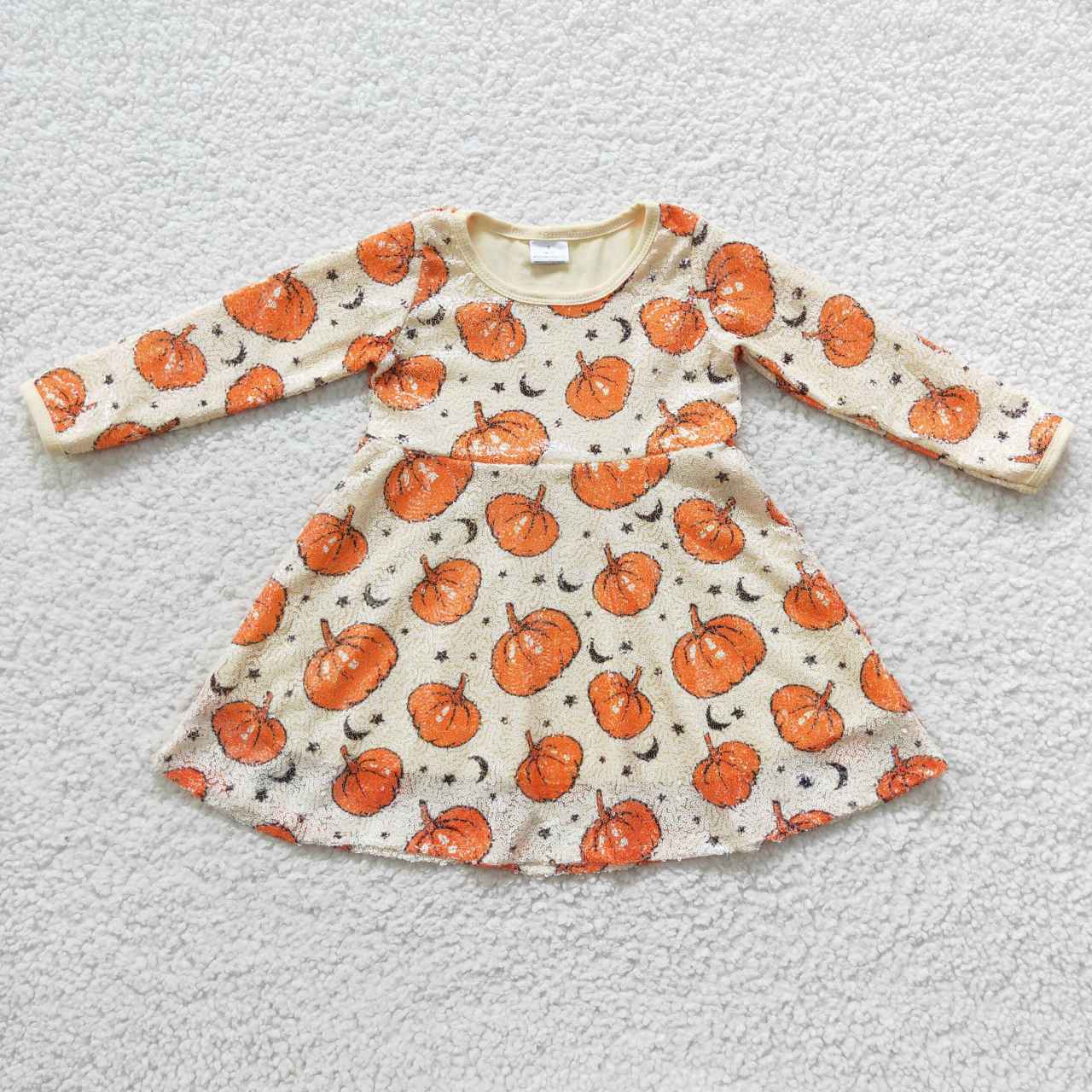 GLD0271 baby girl clothes sequin halloween dress girl halloween dress