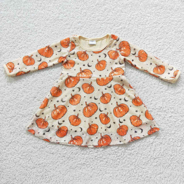 GLD0271 baby girl clothes sequin halloween dress girl halloween dress