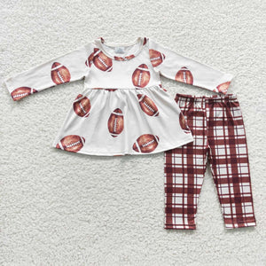 GLP0429 toddler girl clothes football girl winter outfit