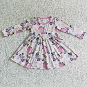 GLD0030 kids clothes girls house pink dress-promotion 2024.10. 12 $5.5