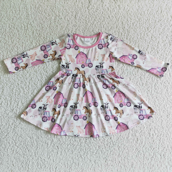 GLD0030 kids clothes girls house pink dress-promotion 2024.10. 12 $5.5