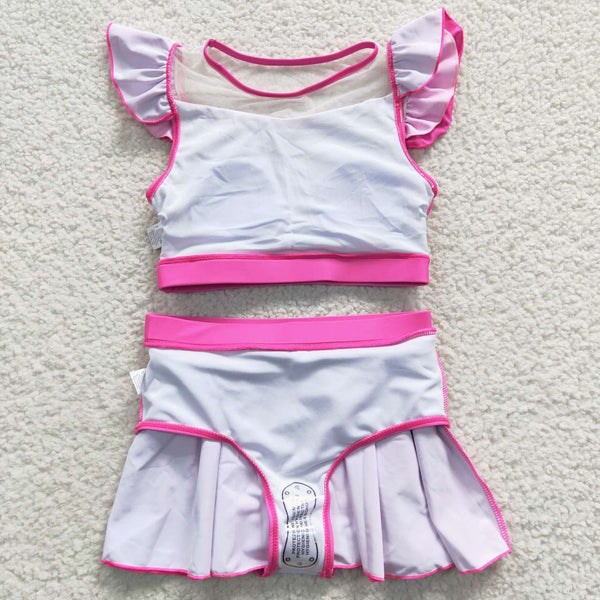 S0146 baby girl clothes princess girl swimwear toddler girl summer swimsuit