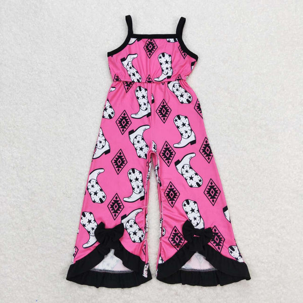 SR1238 RTS baby girl clothes aztec boots girl summer jumpsuit