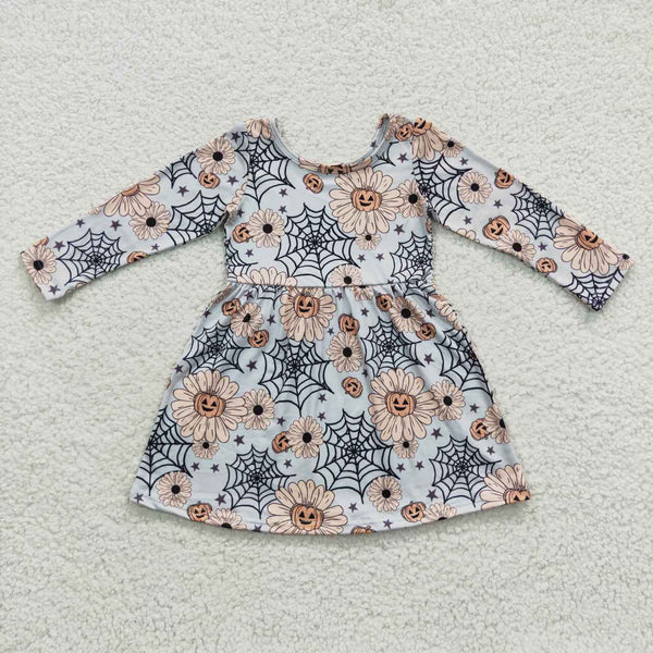 GLD0195 RTS kids clothes girls winter long sleeve dress