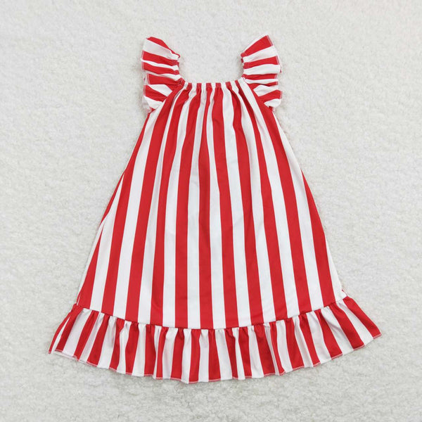 GSD0675 baby girl clothes 4th of July patriotic dress girl summer dress