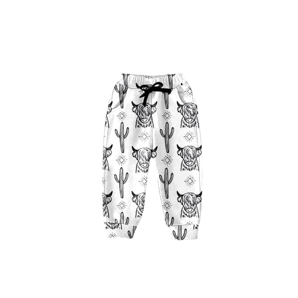 P0089 kids clothes boys winter pant cow print pant