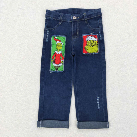 P0207 RTS toddler boy clothes boy winter bottom denim pants boy christmas jeans