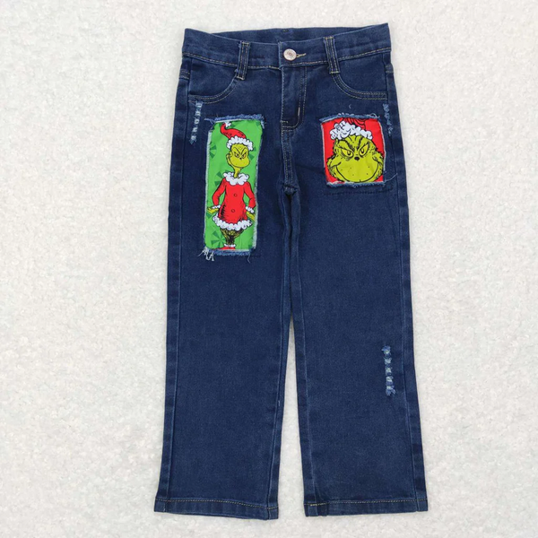 P0207 RTS toddler boy clothes boy winter bottom denim pants boy christmas jeans