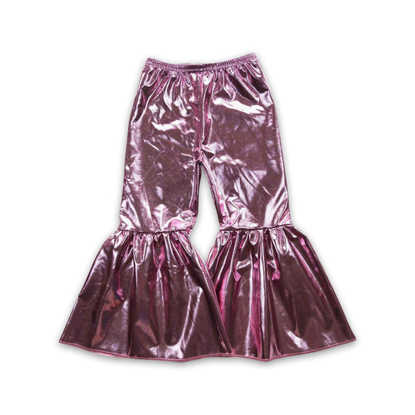 P0253 toddler girl bell bottom mermaid scales girl bell pant girl flare pant